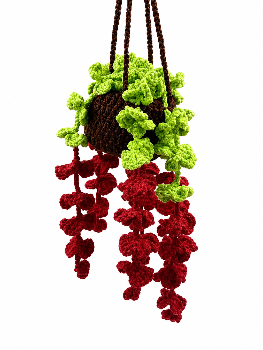 Handmade Crochet Hanging Floral Vine Plant