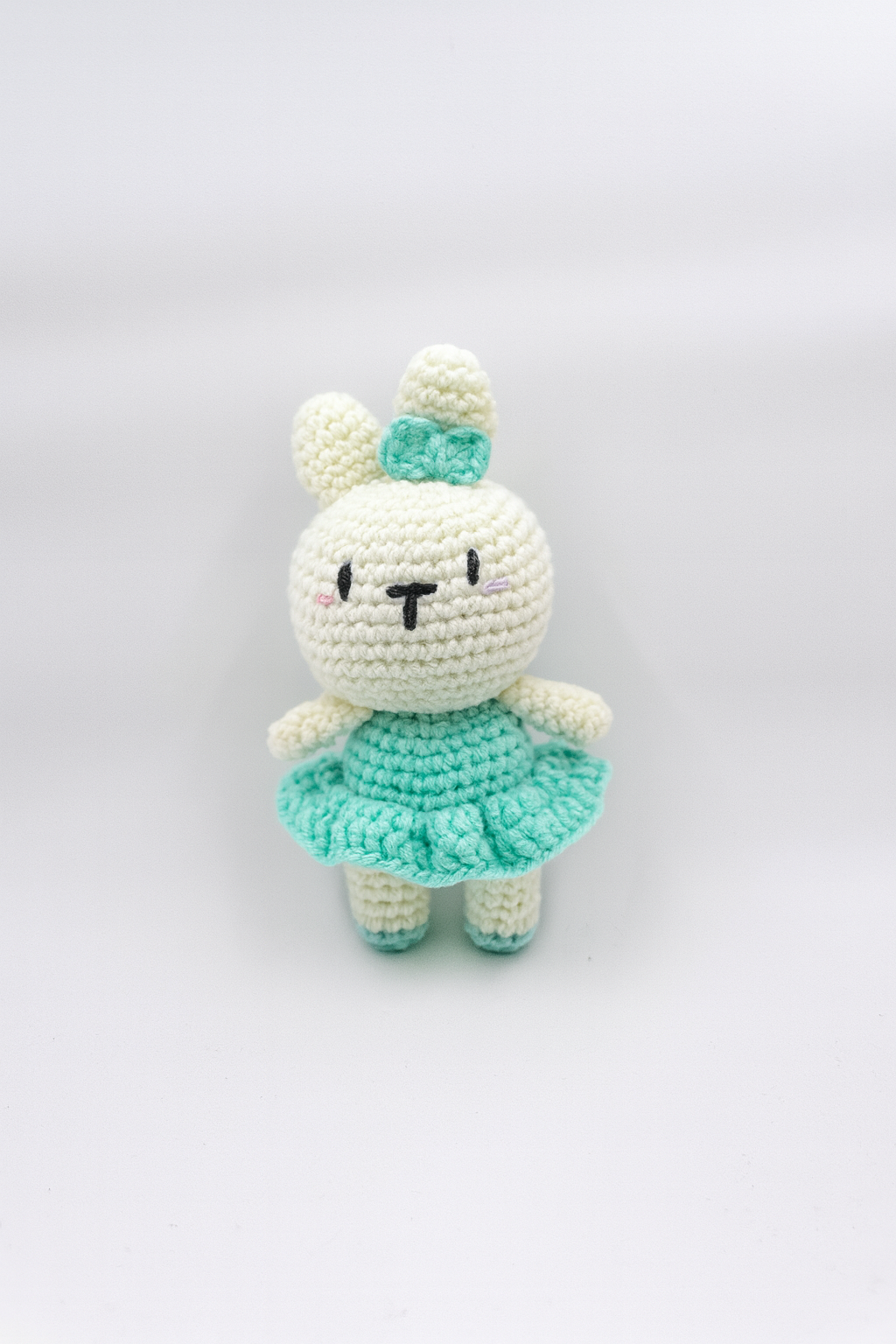 Crochet Large Rabbit with Dress Keychain