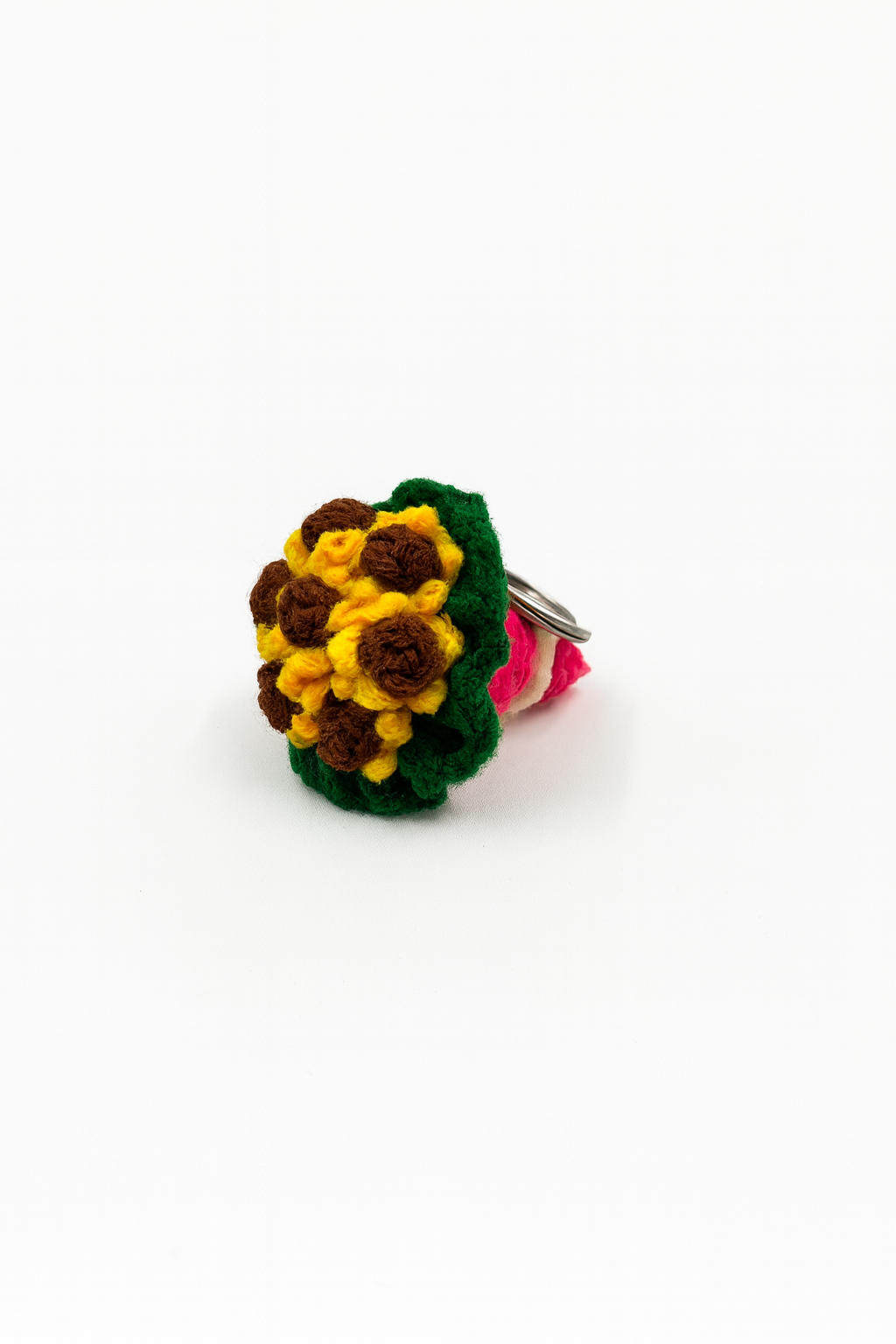 Crochet Flower Bouquet Keychain