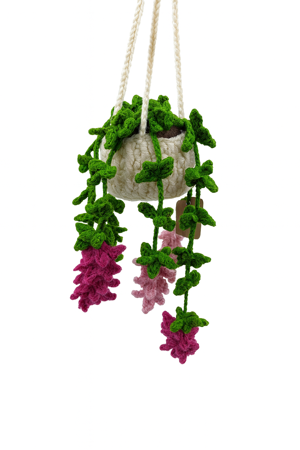 Crochet Hanging Hyacinth Plant