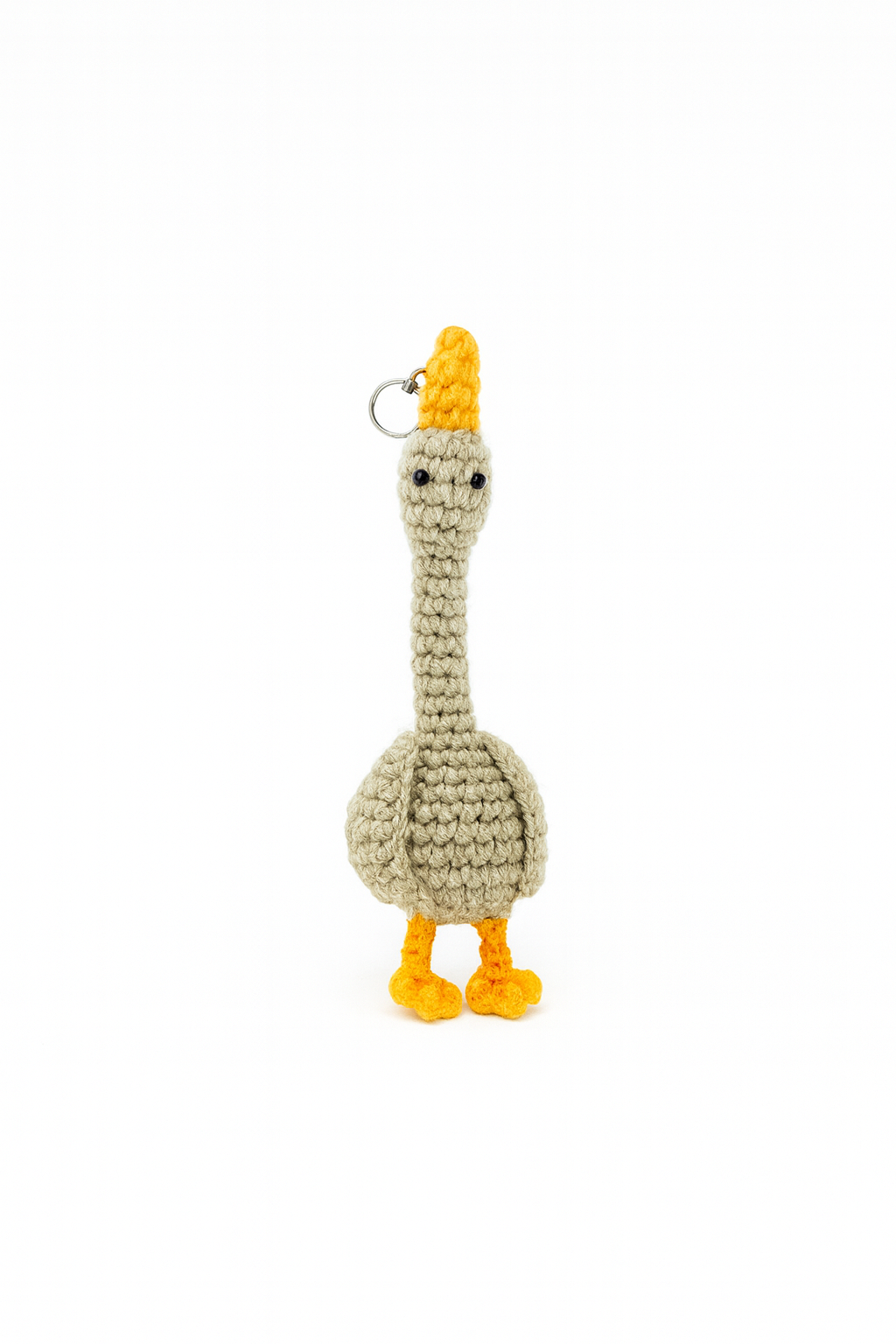 Crochet Goose Keychain