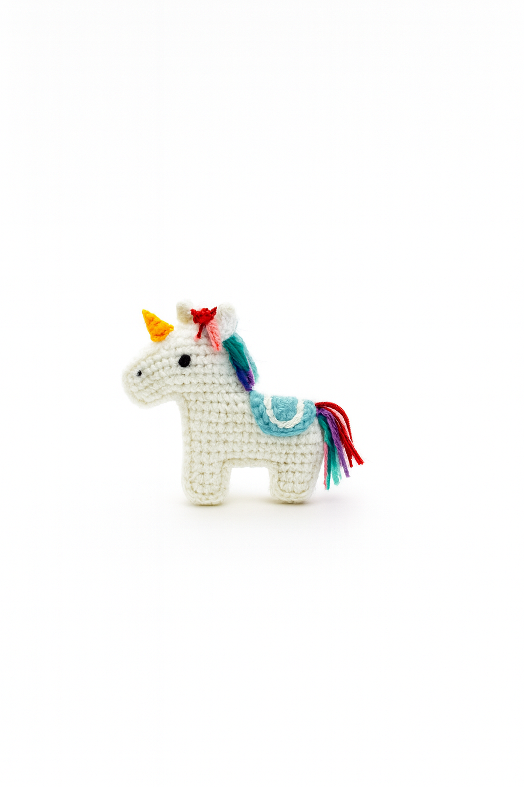 Crochet 2D Unicorn Keychain