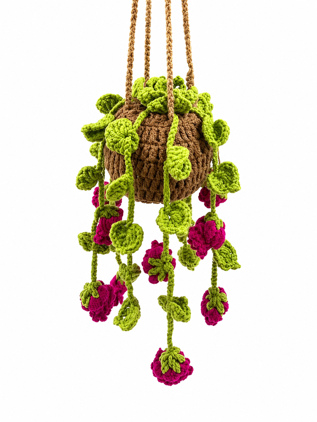 Handmade Crochet Hanging Flower Plant