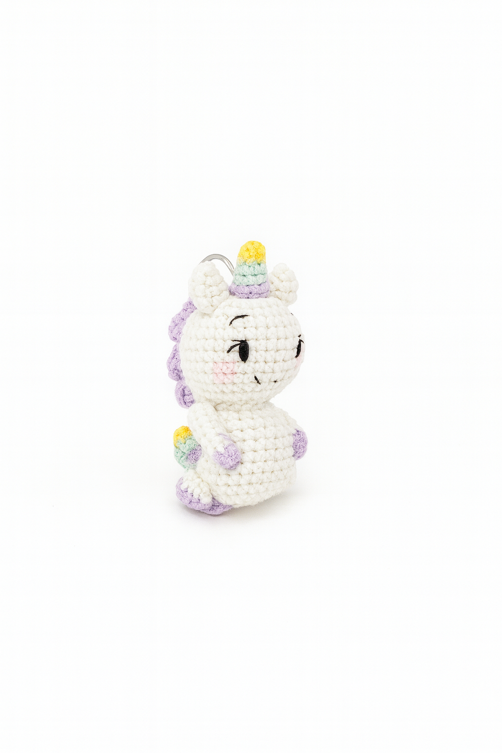 Crochet Unicorn Keychain