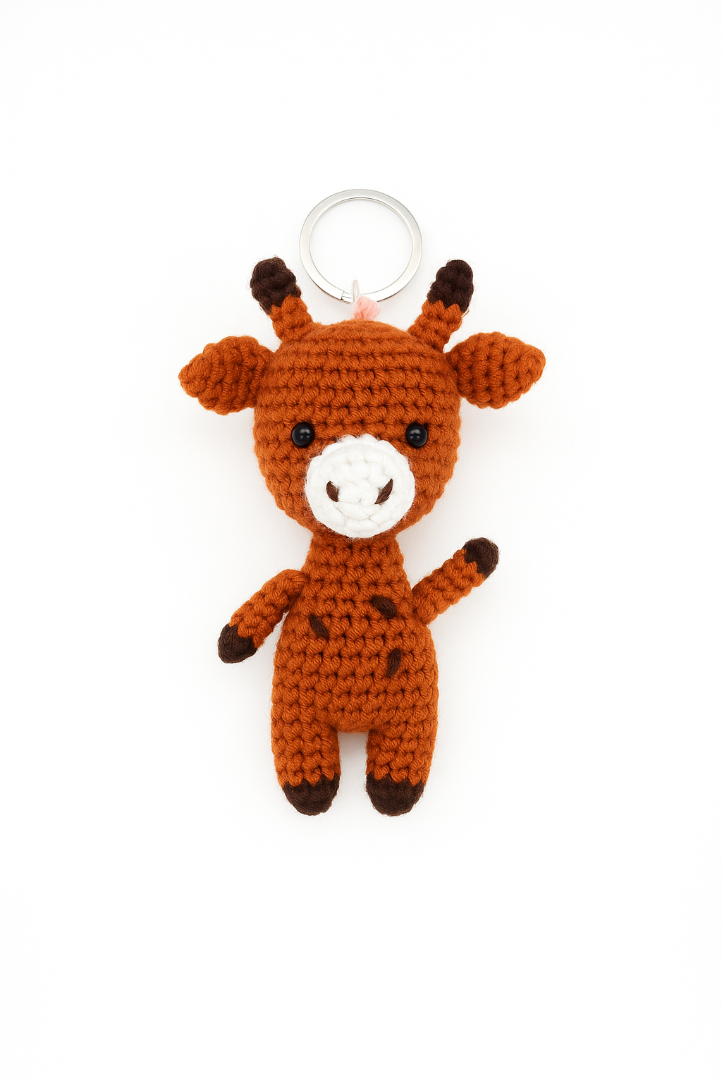 Crochet Giraffe Keychain