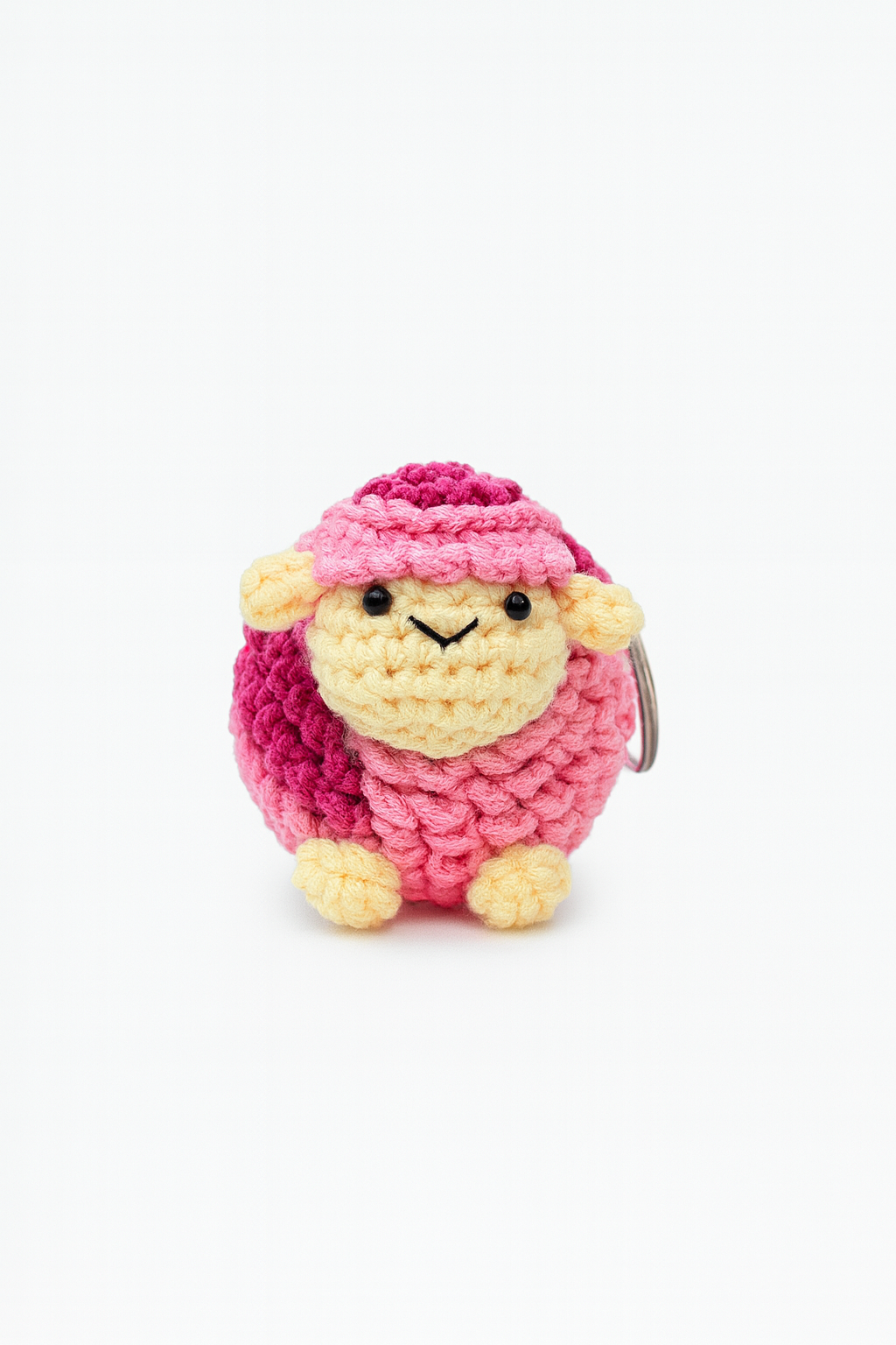 Crochet Sheep Keychain