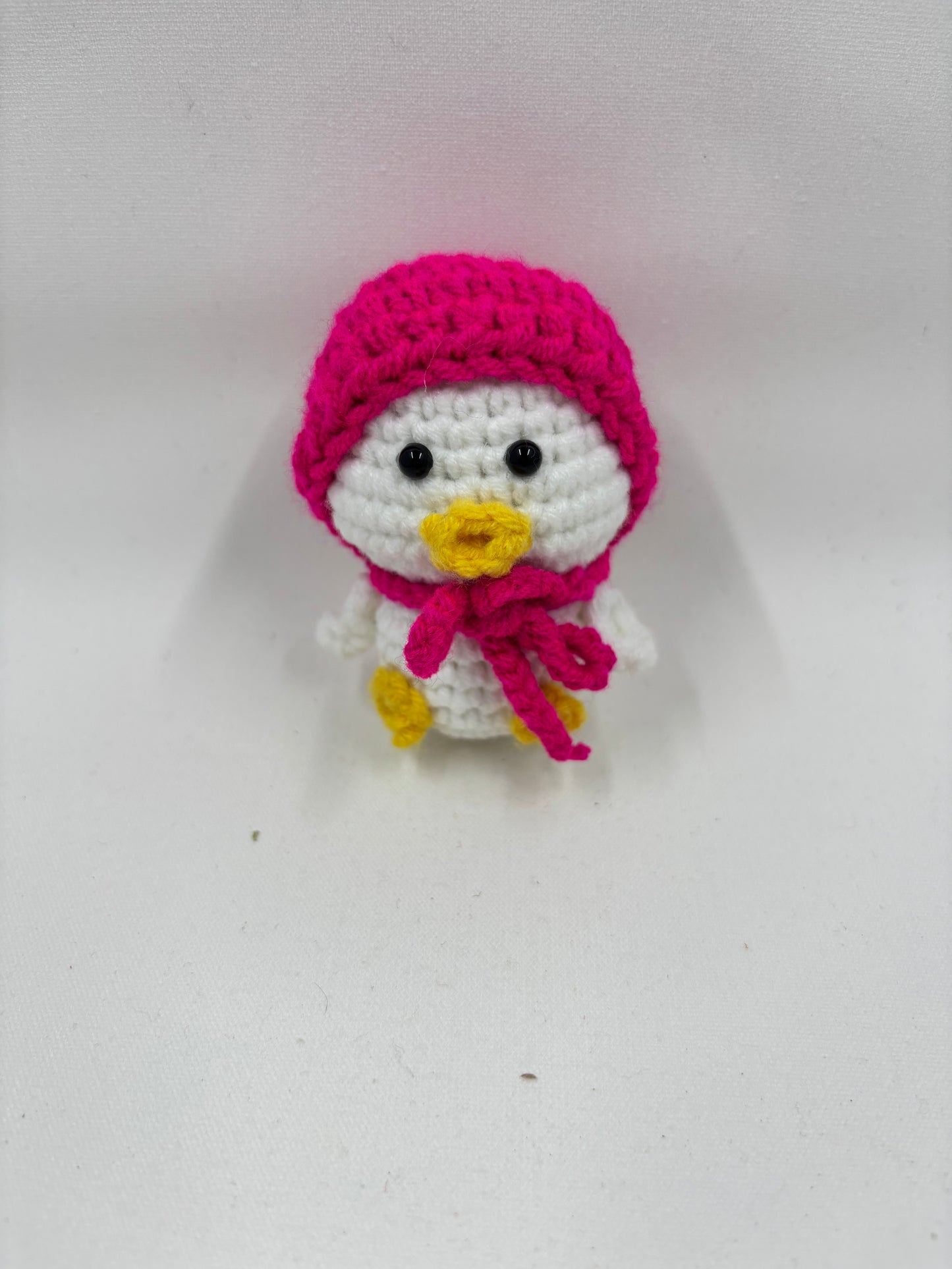 Crochet Duck with Hat & Scarf Keychain