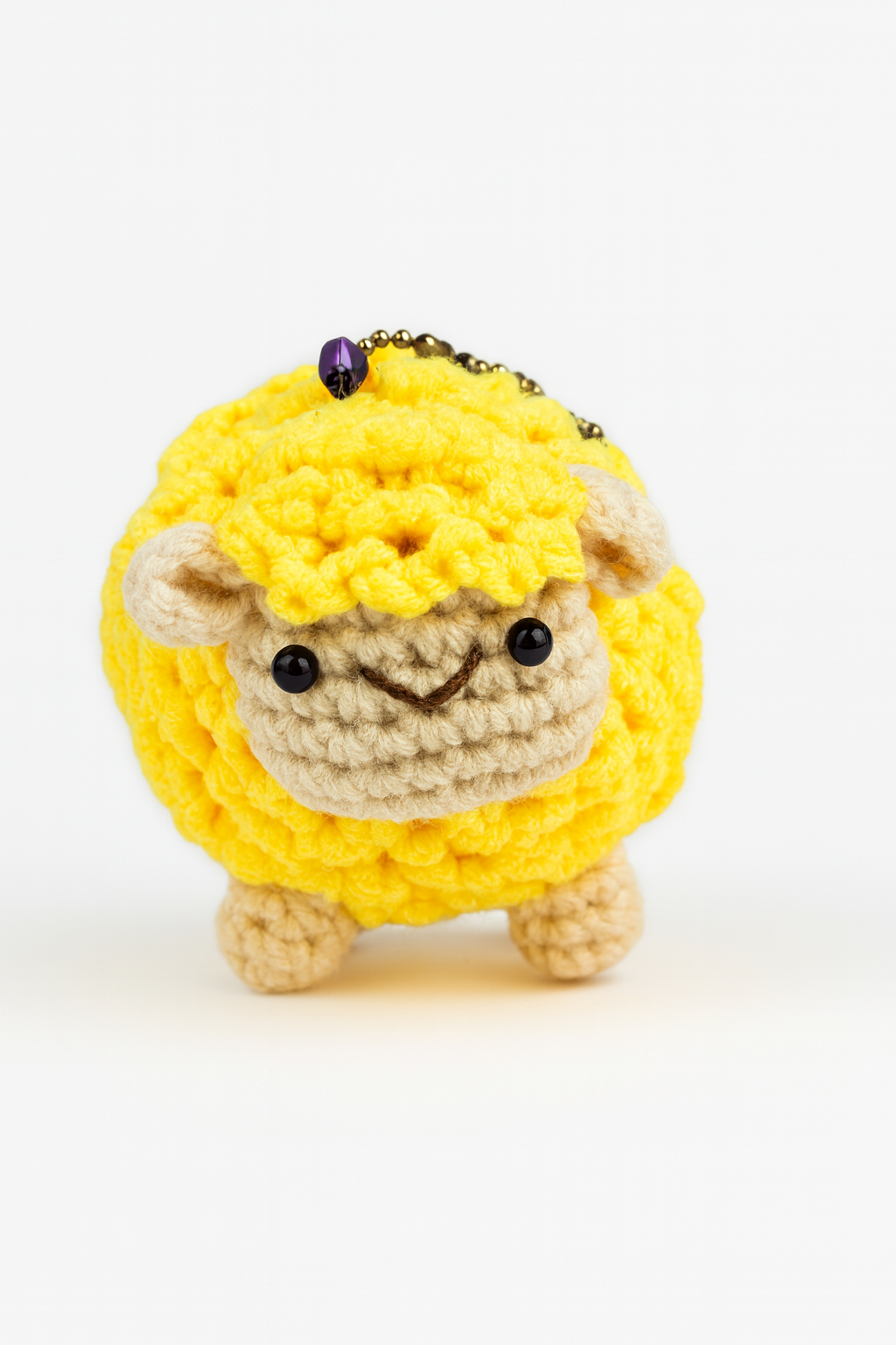 Crochet Sheep Keychain