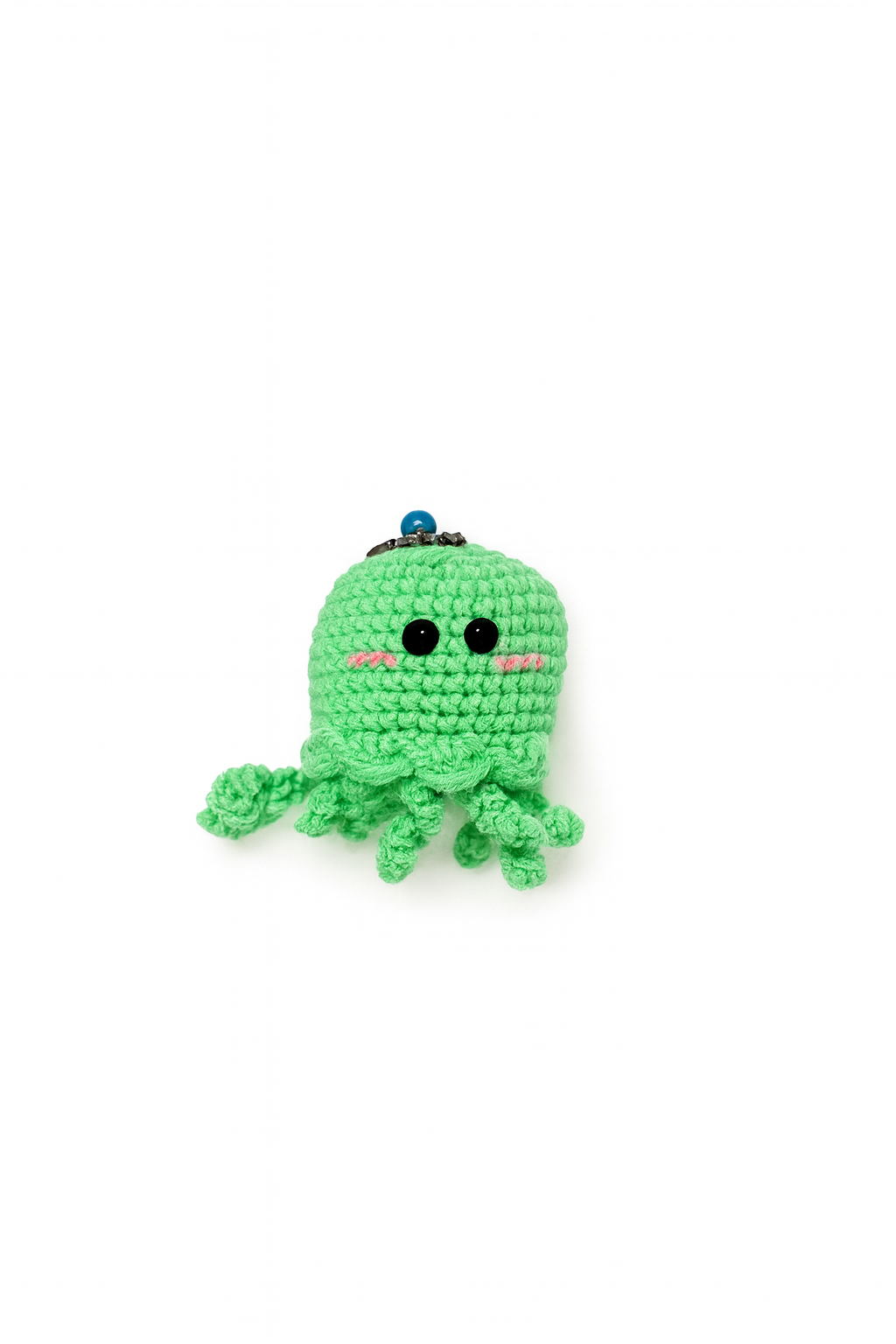 Crochet Jellyfish Keychain