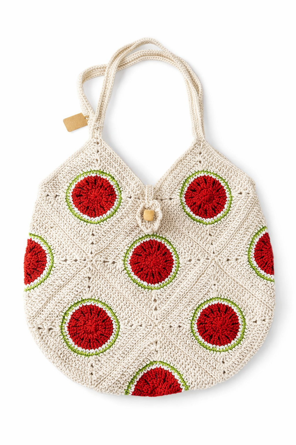 Crochet Watermelon Tote Bag