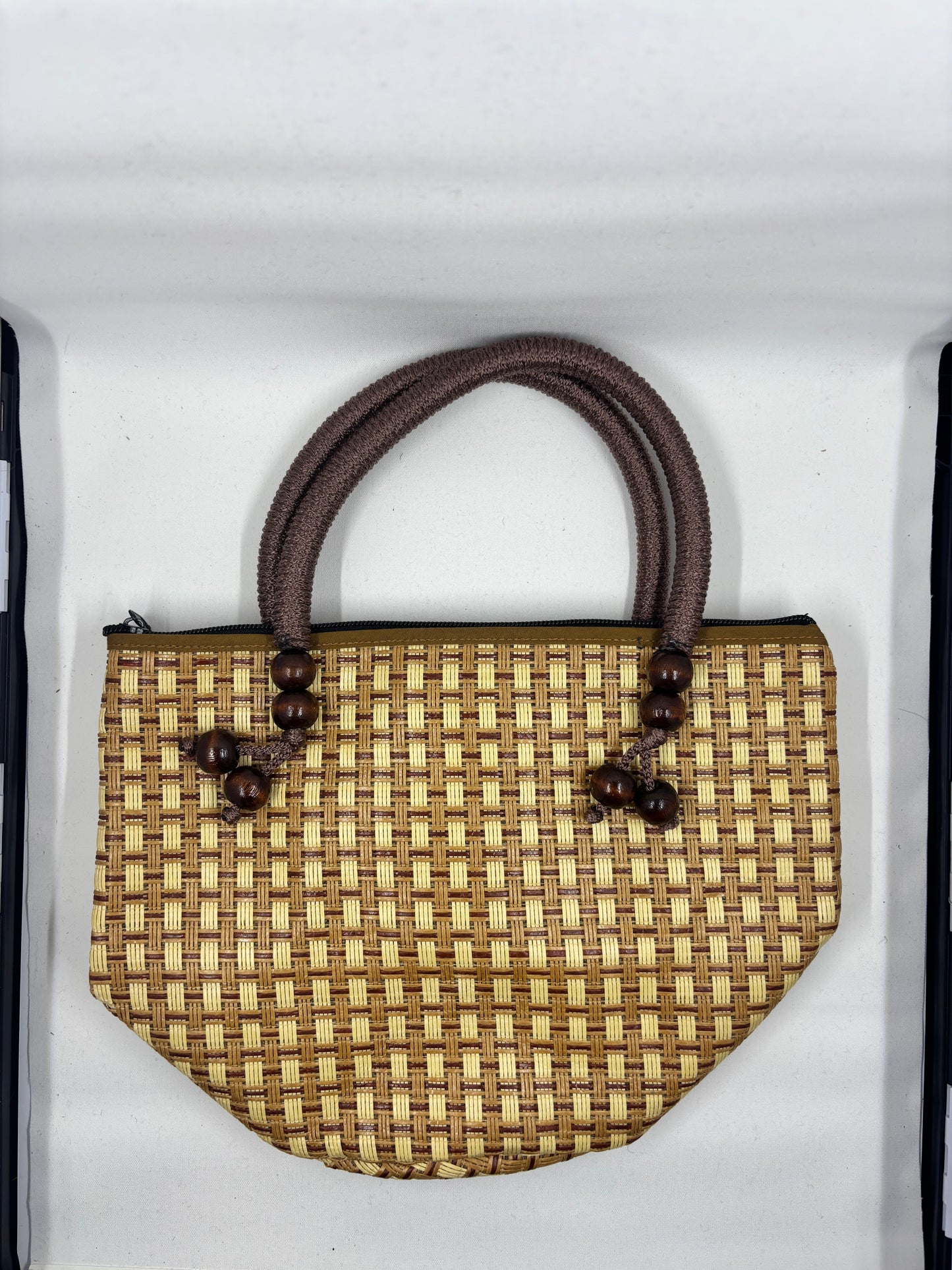 Medium Rounded Bamboo Tote Bag