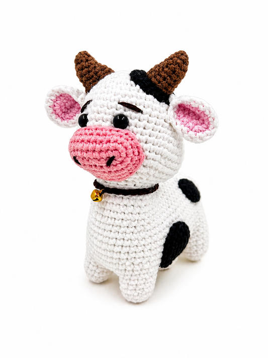 Handmade Crochet Cow Plush