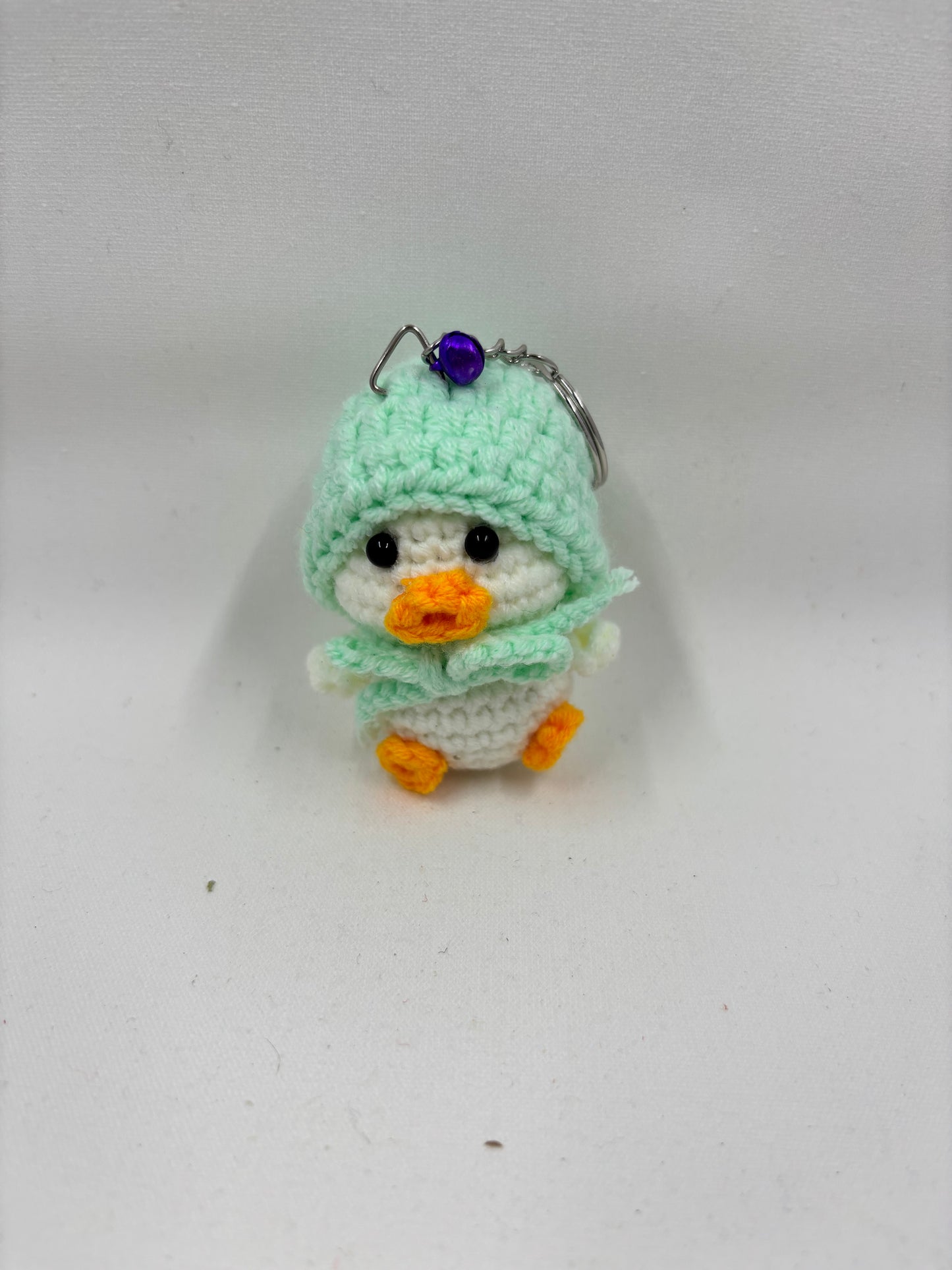 Crochet Duck with Hat & Scarf Keychain