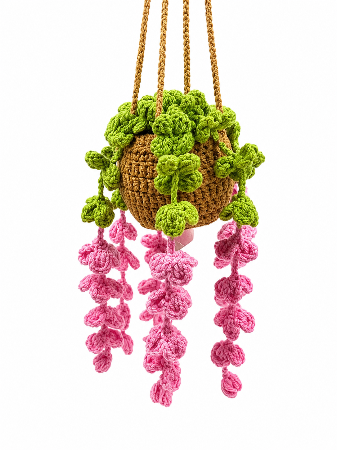 Handmade Crochet Hanging Floral Vine Plant