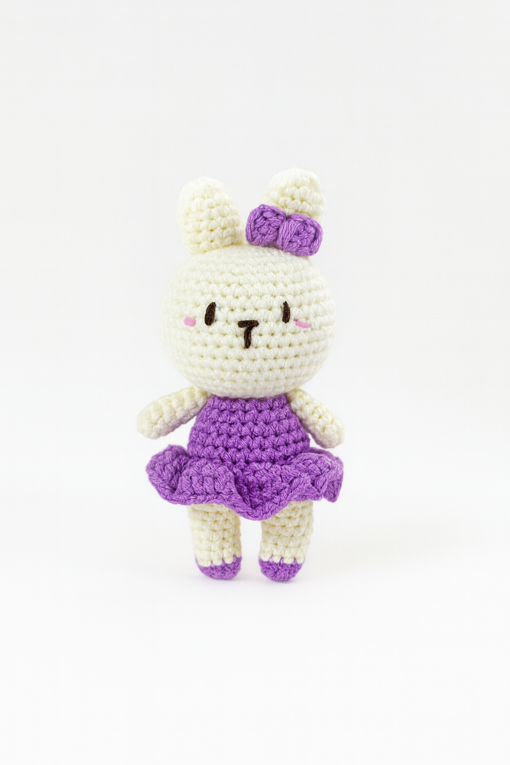Crochet Large Rabbit with Dress Keychain