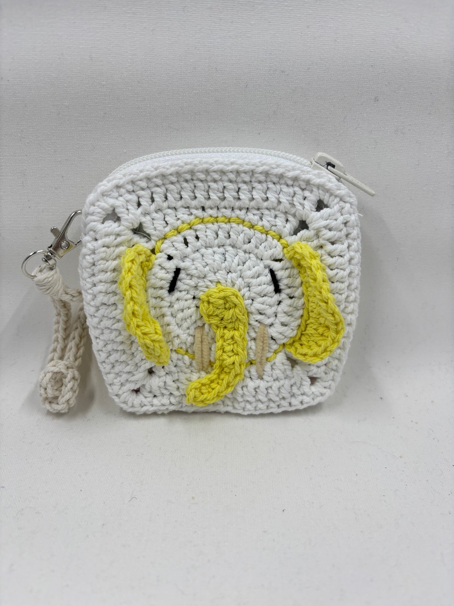 Crochet Elephant Coin Purse