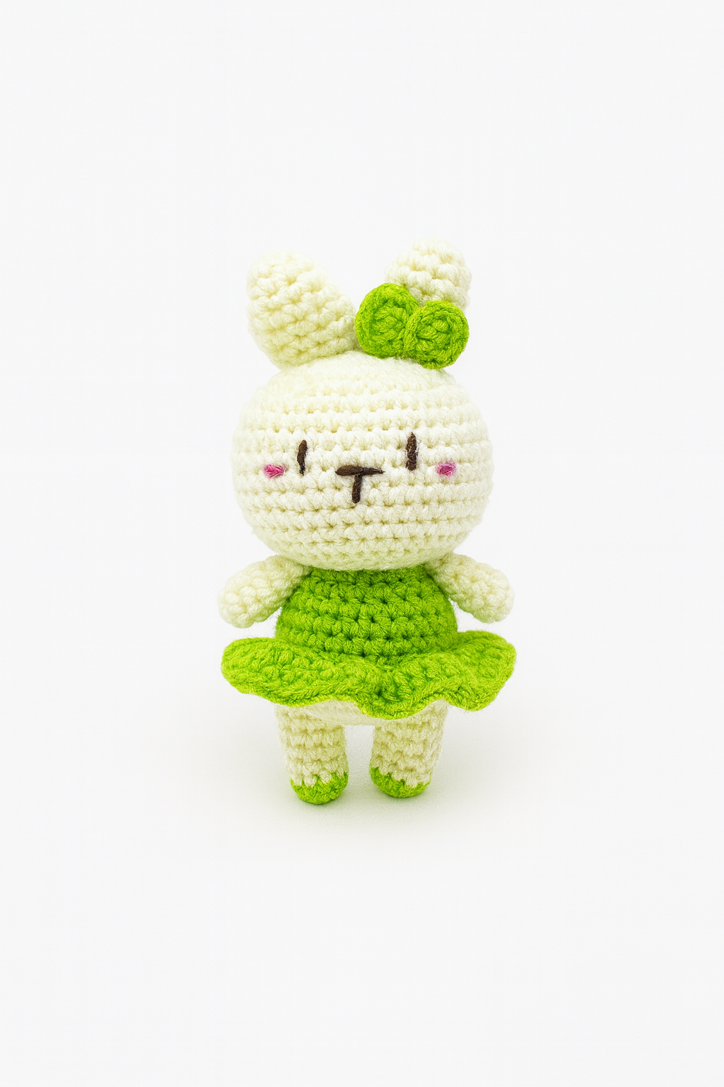 Crochet Large Rabbit with Dress Keychain