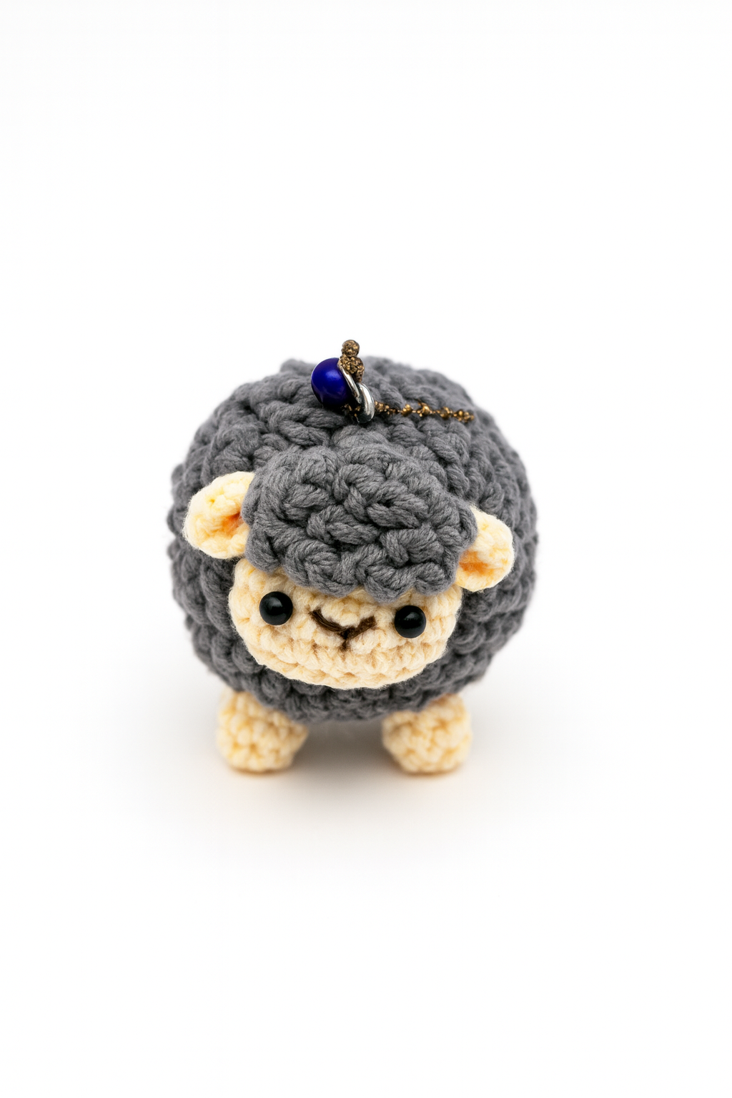 Crochet Sheep Keychain
