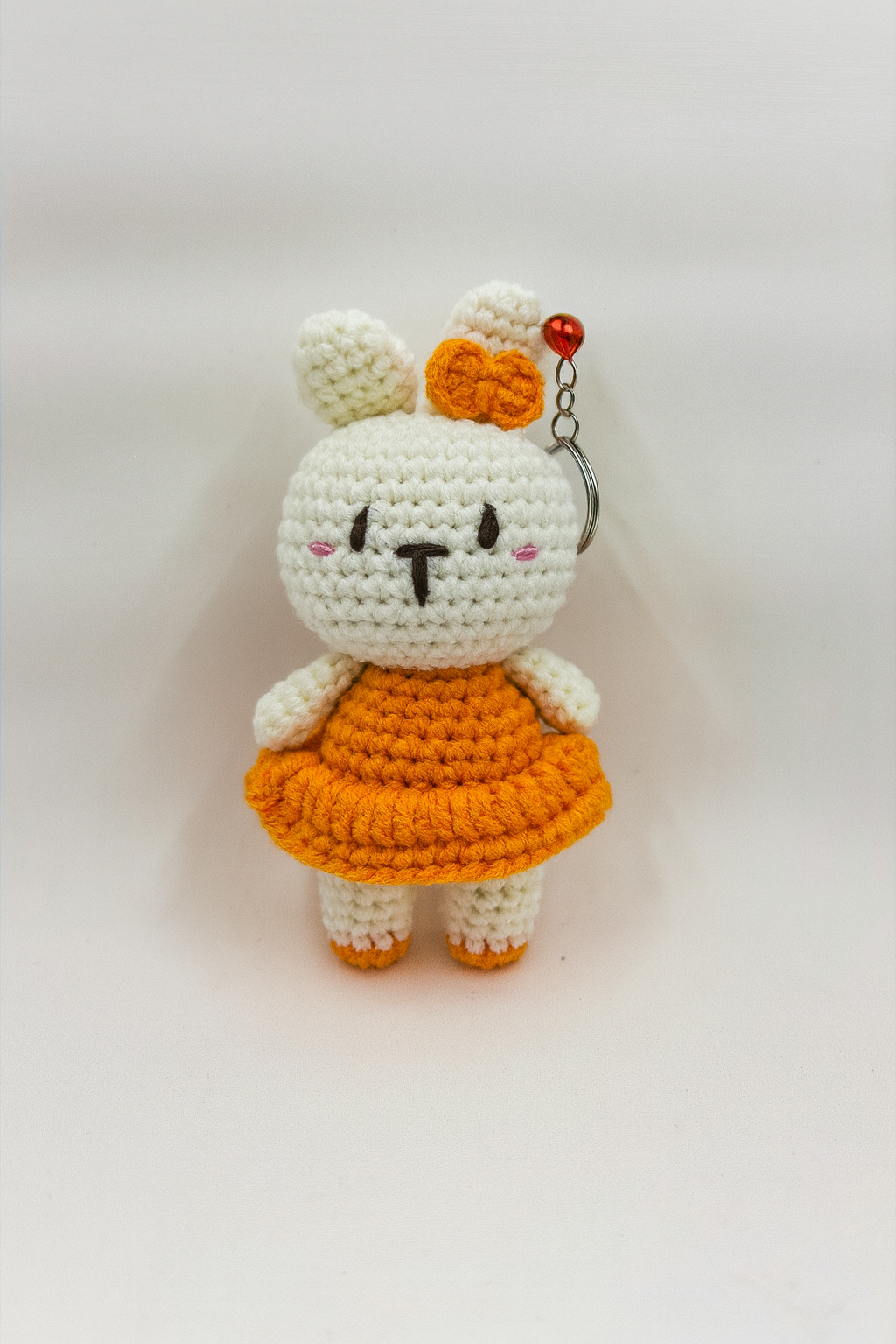 Crochet Large Rabbit with Dress Keychain