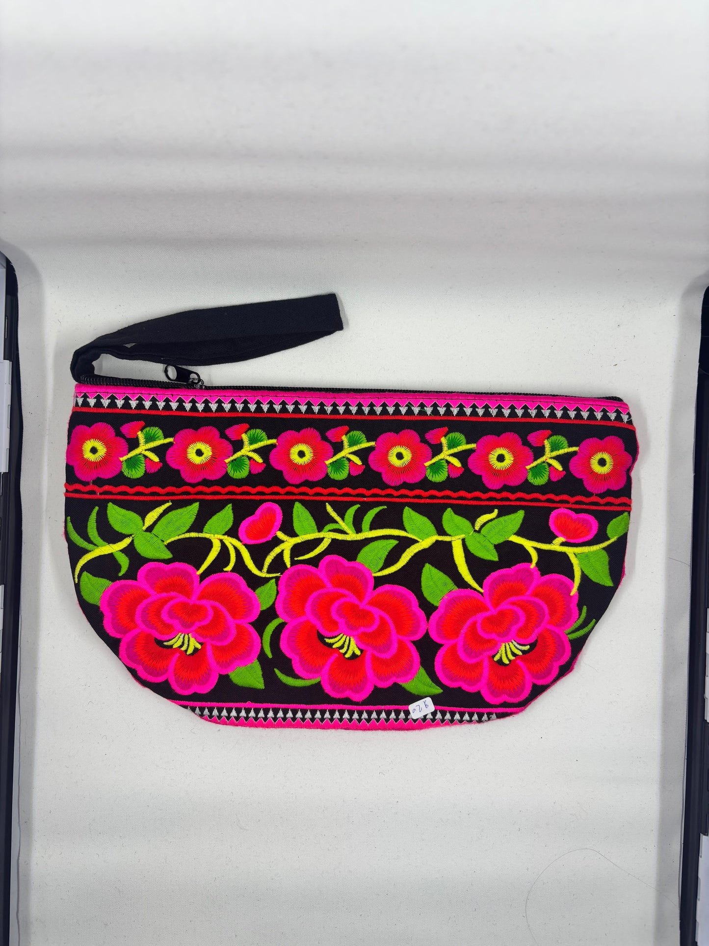 Large Rounded Zip Clutch