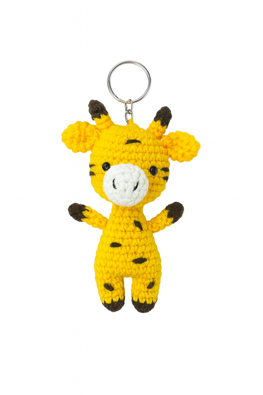 Crochet Giraffe Keychain