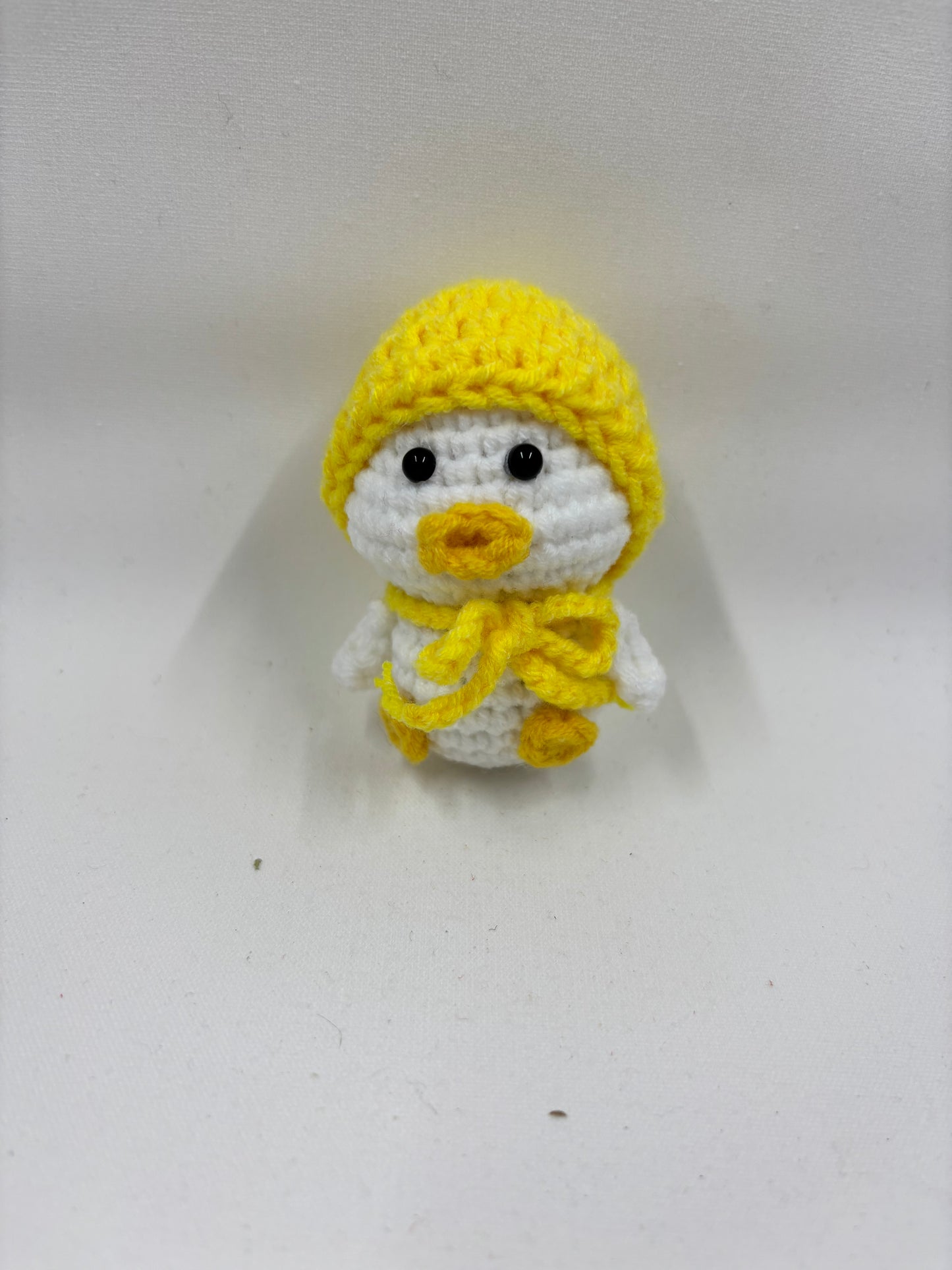 Crochet Duck with Hat & Scarf Keychain