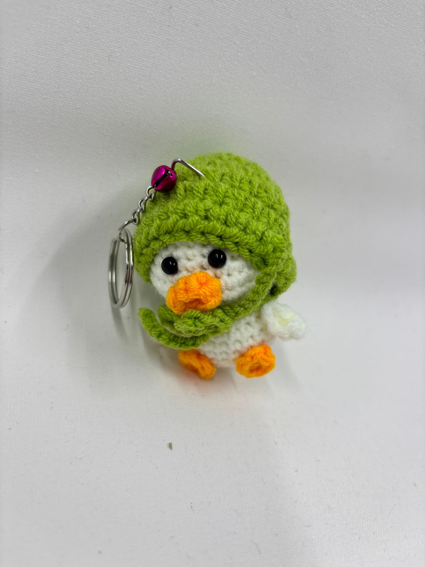 Crochet Duck with Hat & Scarf Keychain