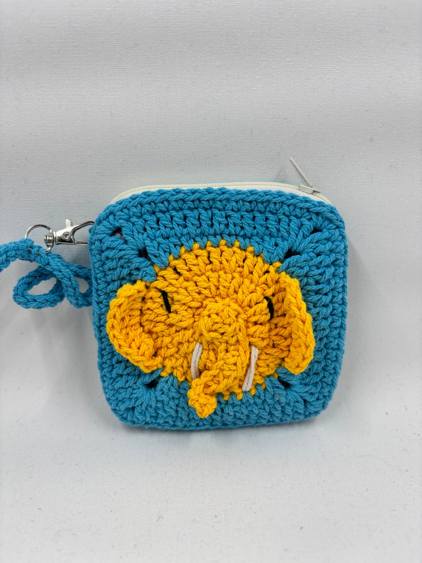 Crochet Elephant Coin Purse