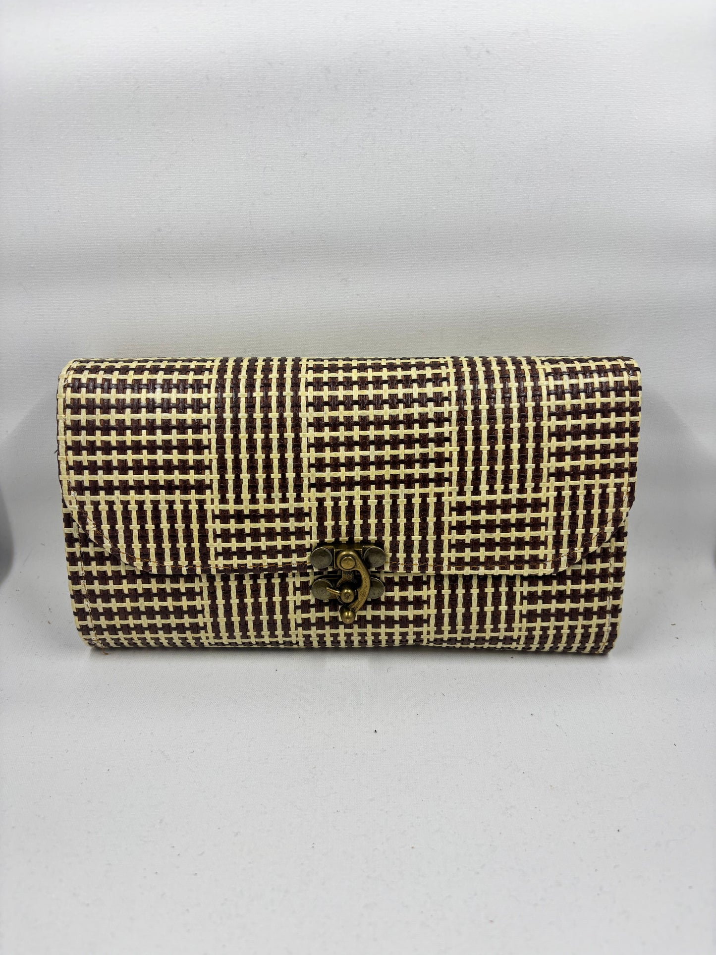 Bamboo Woven Clutch Purse