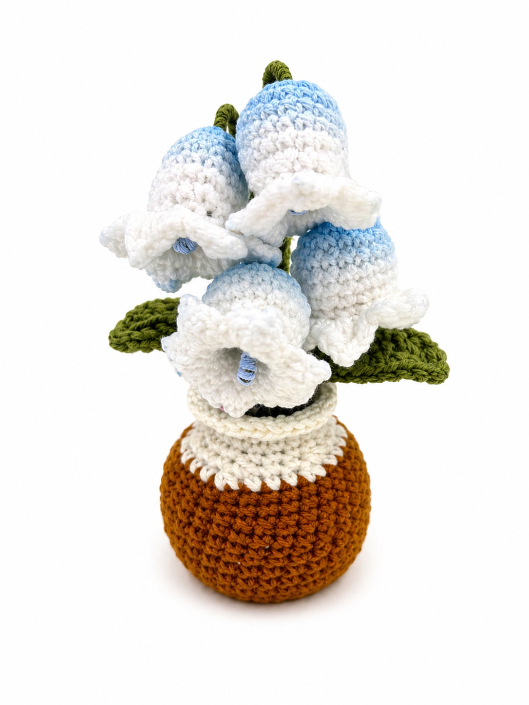 Handmade Crochet Bell Flower Plant in Pot