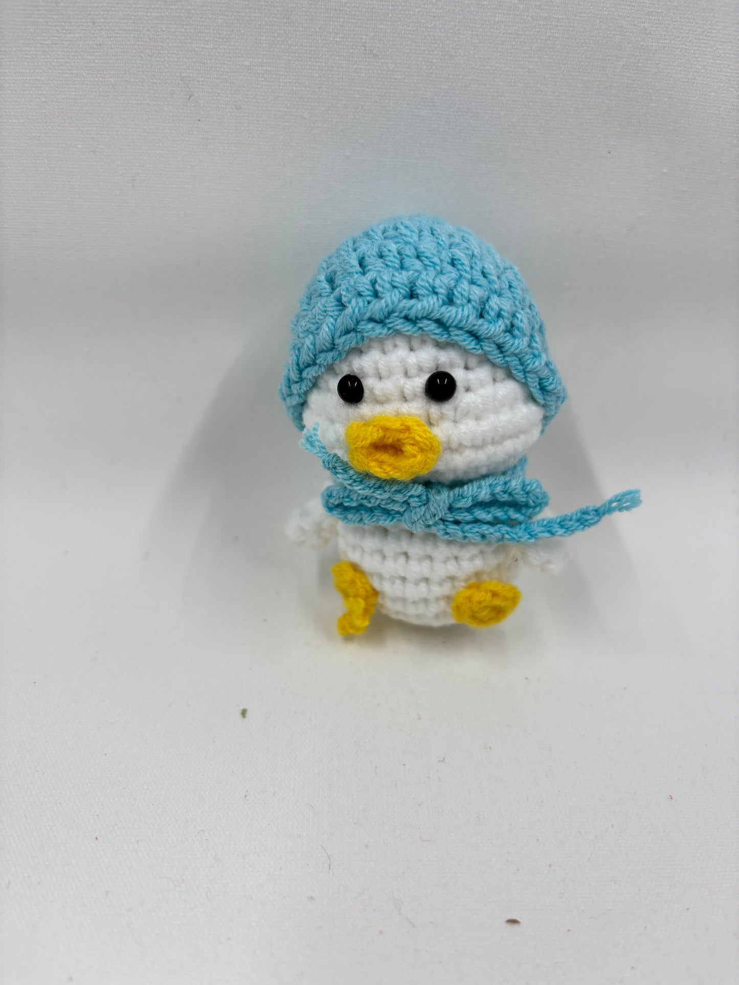 Crochet Duck with Hat & Scarf Keychain