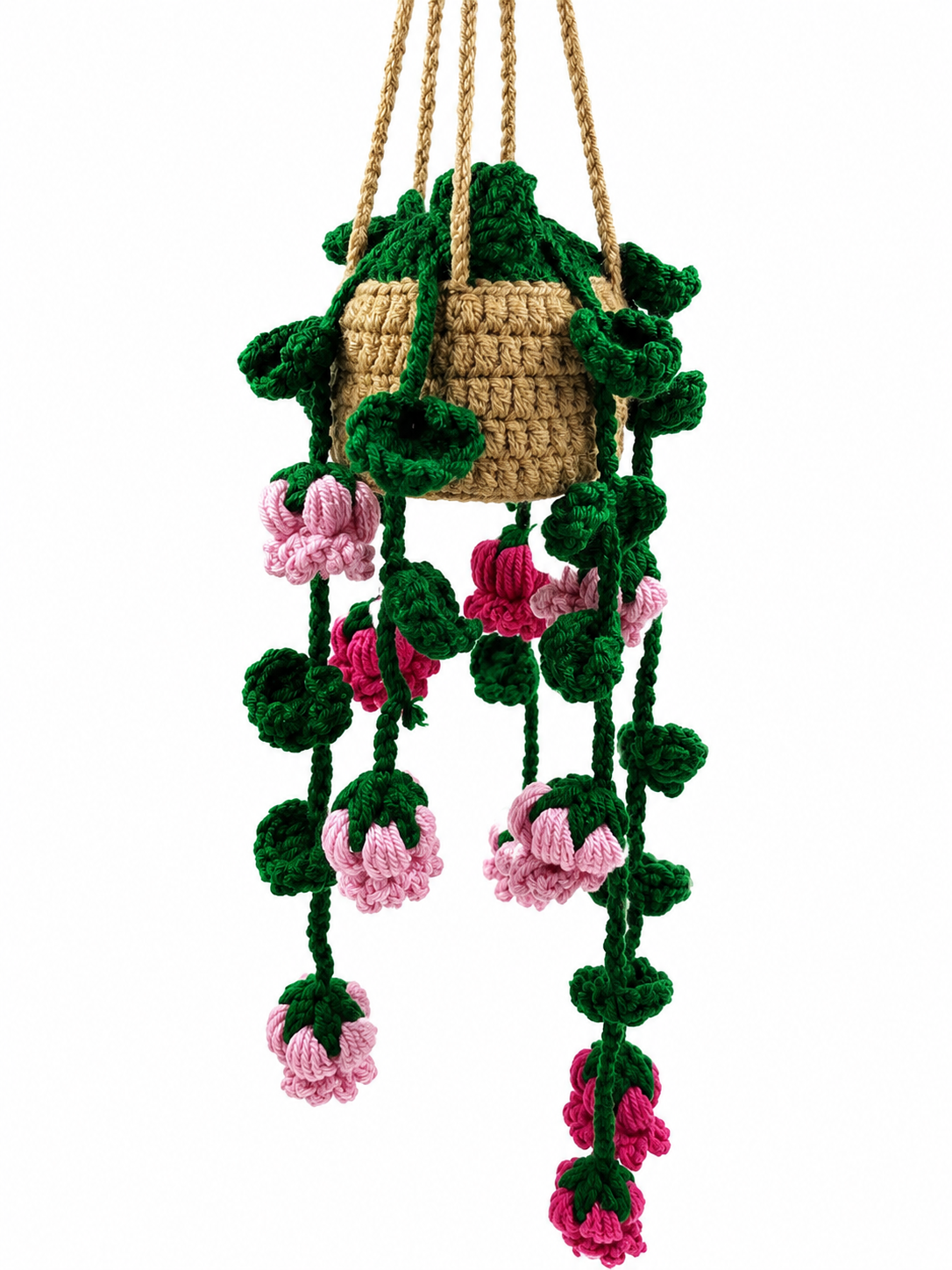 Handmade Crochet Hanging Flower Plant