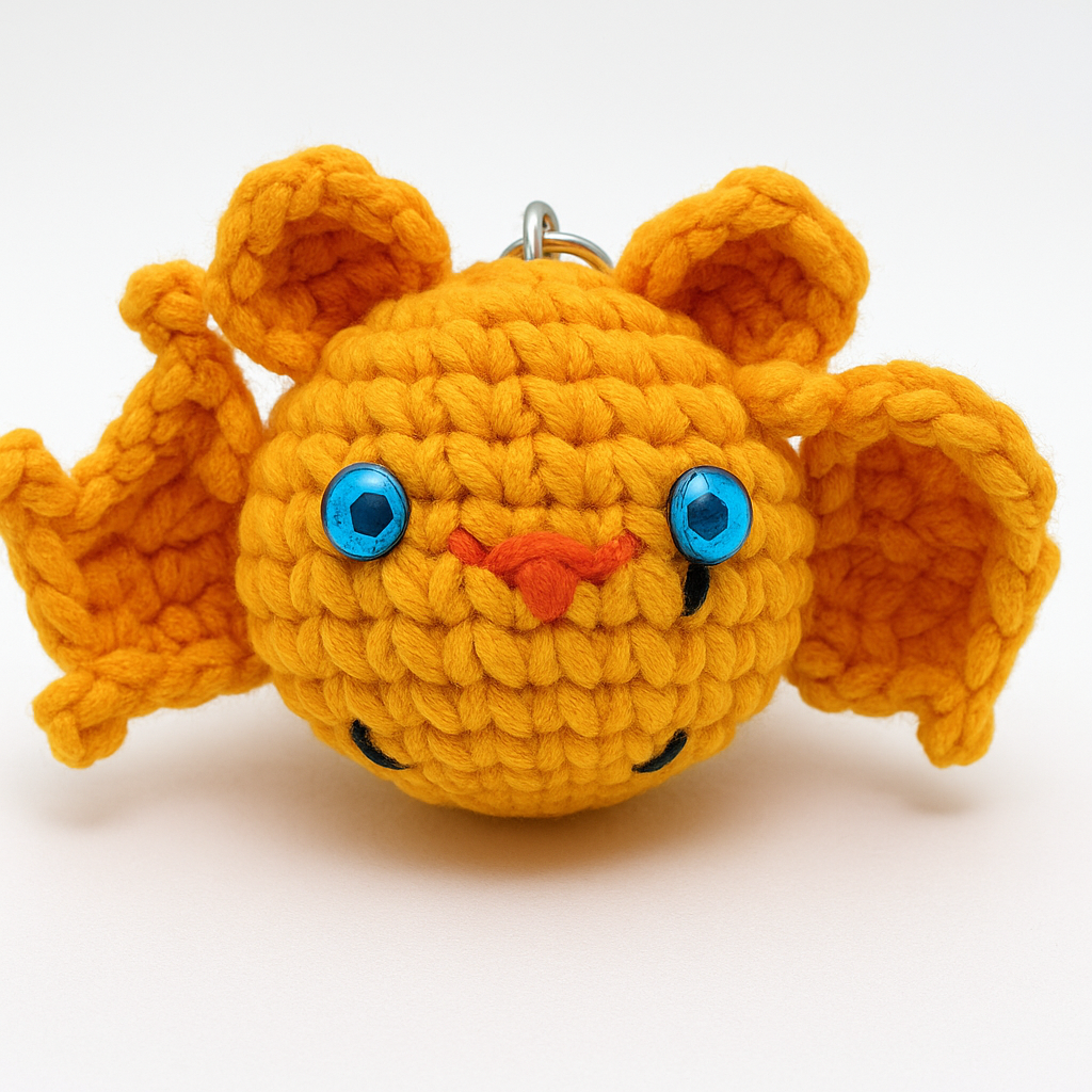 Crochet Bat Keychain
