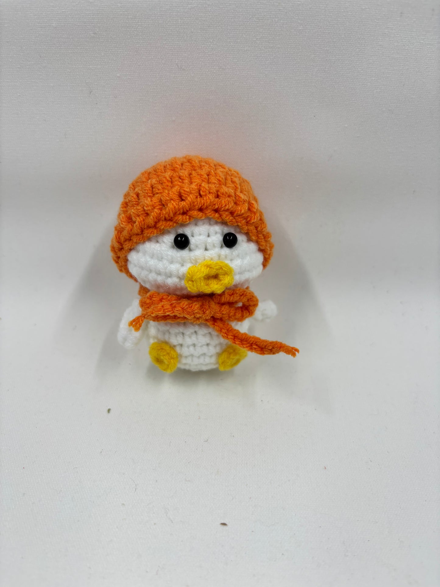 Crochet Duck with Hat & Scarf Keychain