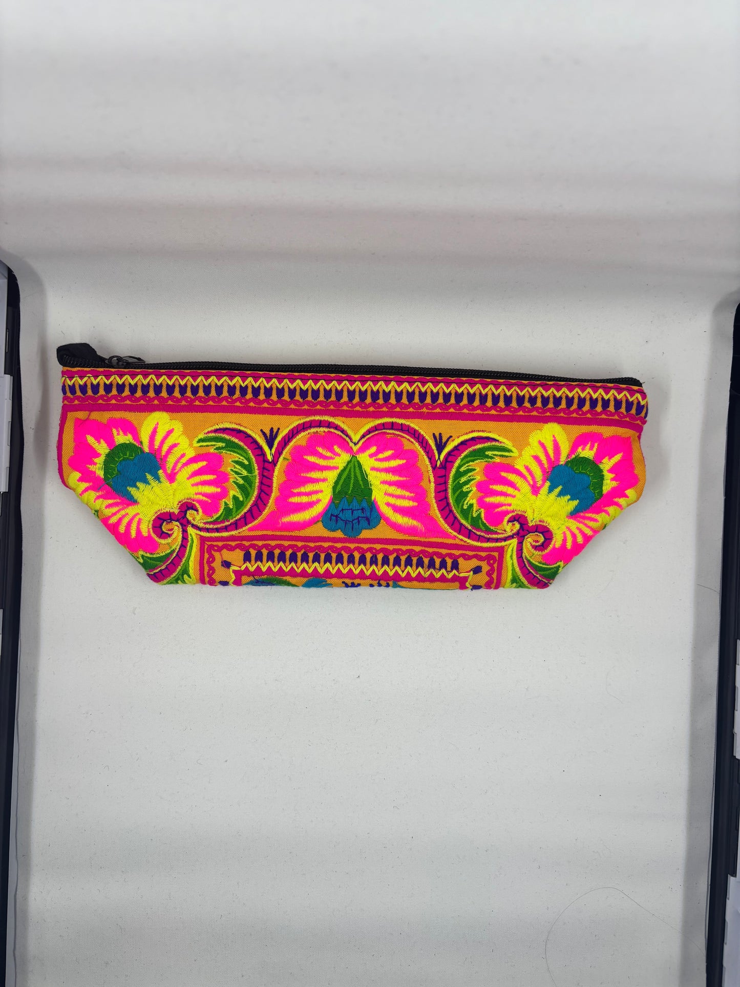 Medium Embroidered Makeup Bag