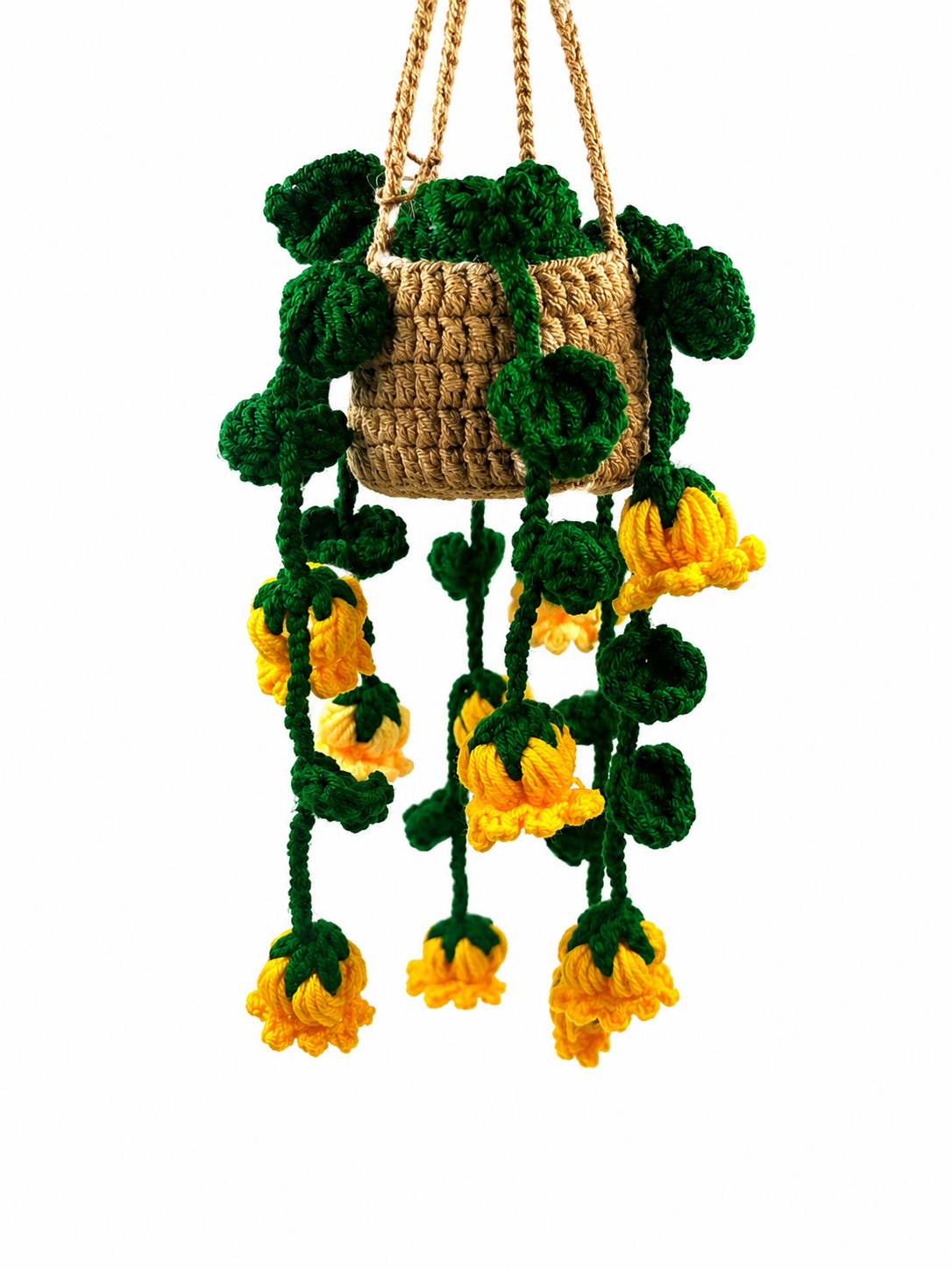 Handmade Crochet Hanging Flower Plant