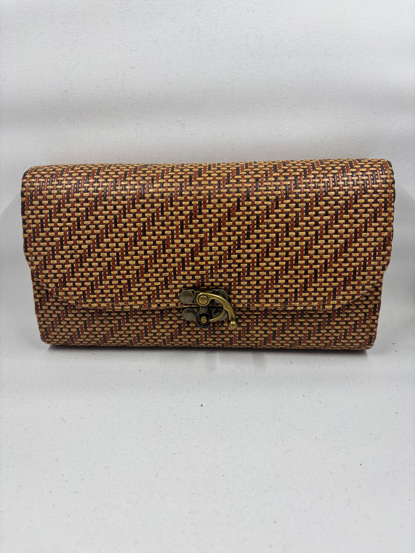Bamboo Woven Clutch Purse