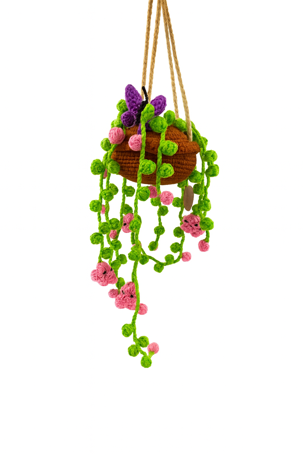 Crochet Hanging Vine Pot
