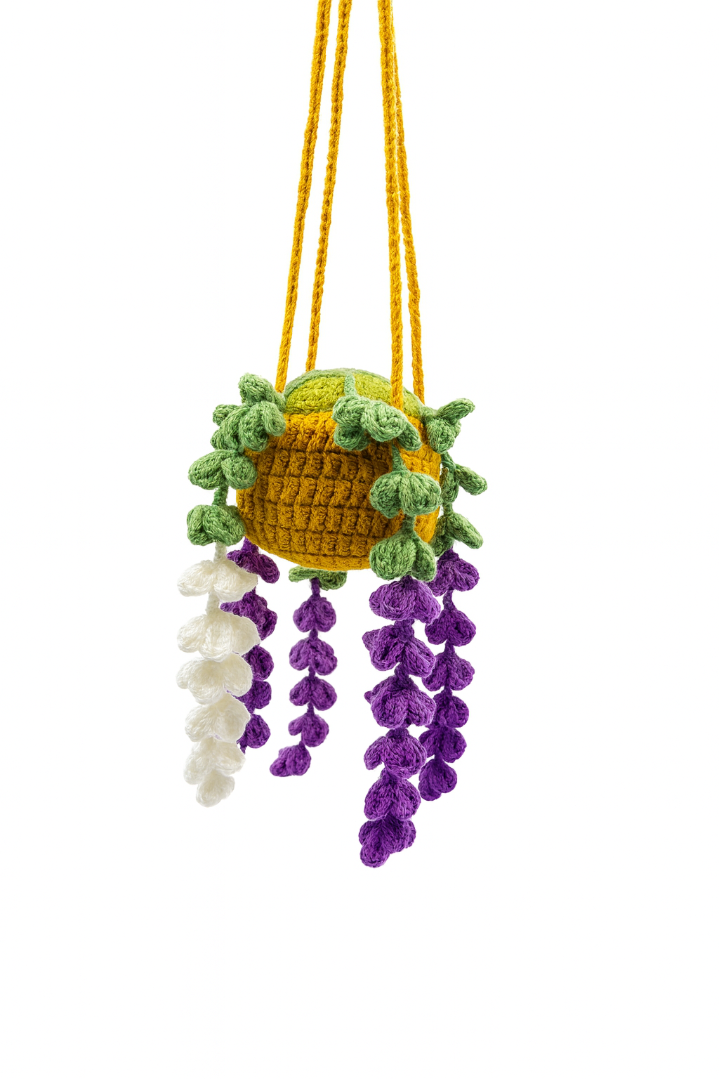 Crochet Wisteria Hanging Plant