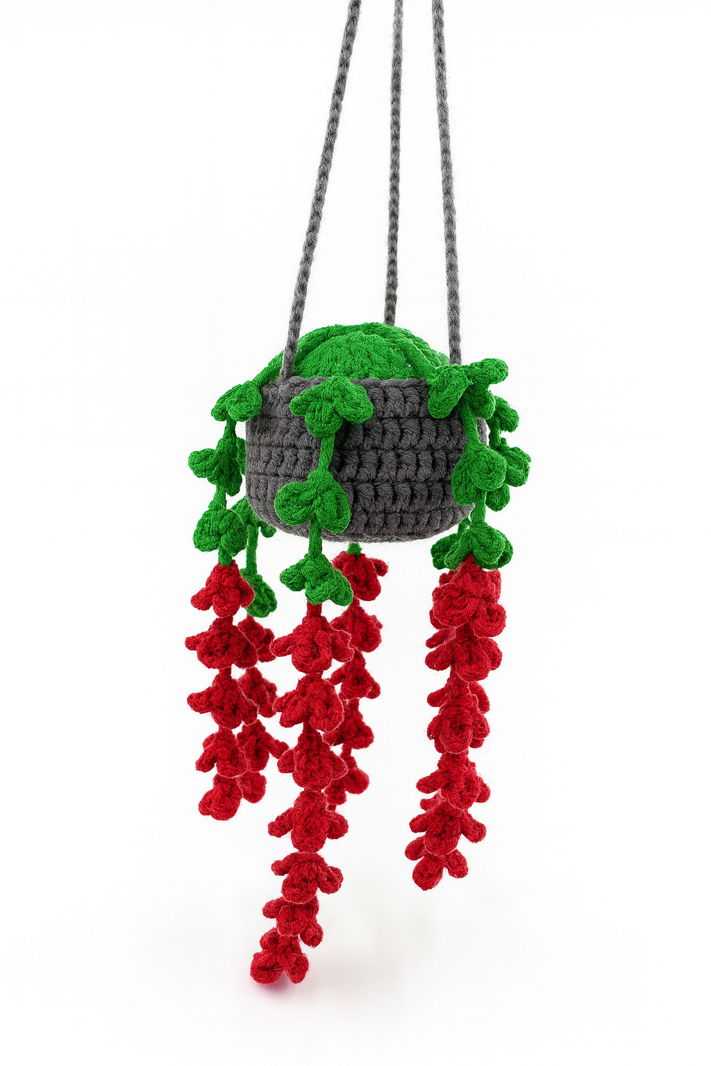Crochet Hanging String of Rubies