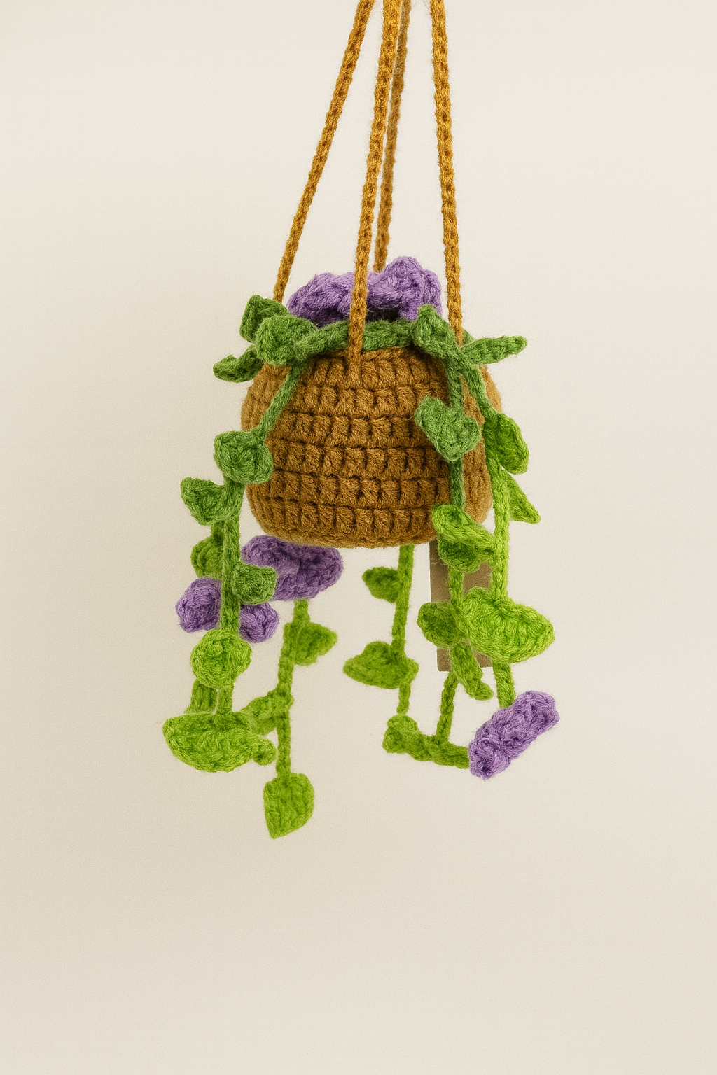 Crochet Hanging Purple Blossom Vine