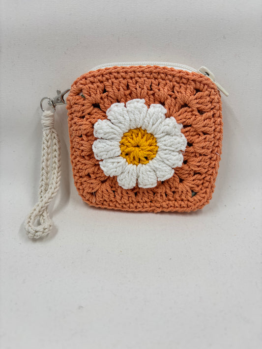 Crochet Daisy Coin Purse