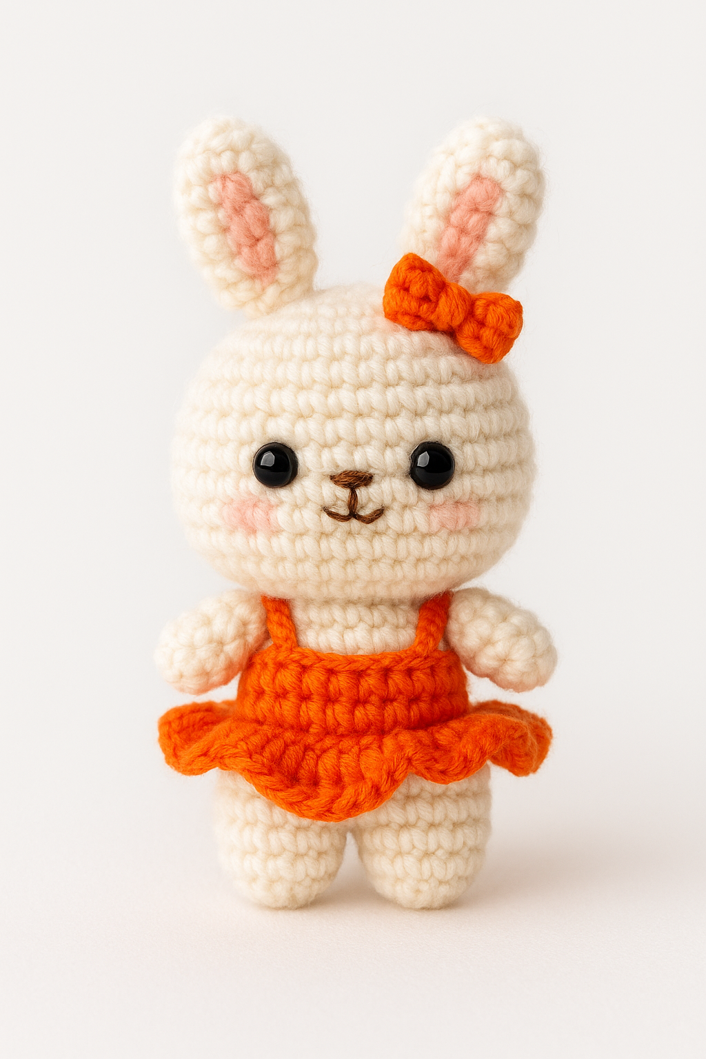 Crochet Pearl Earring Rabbit Keychain