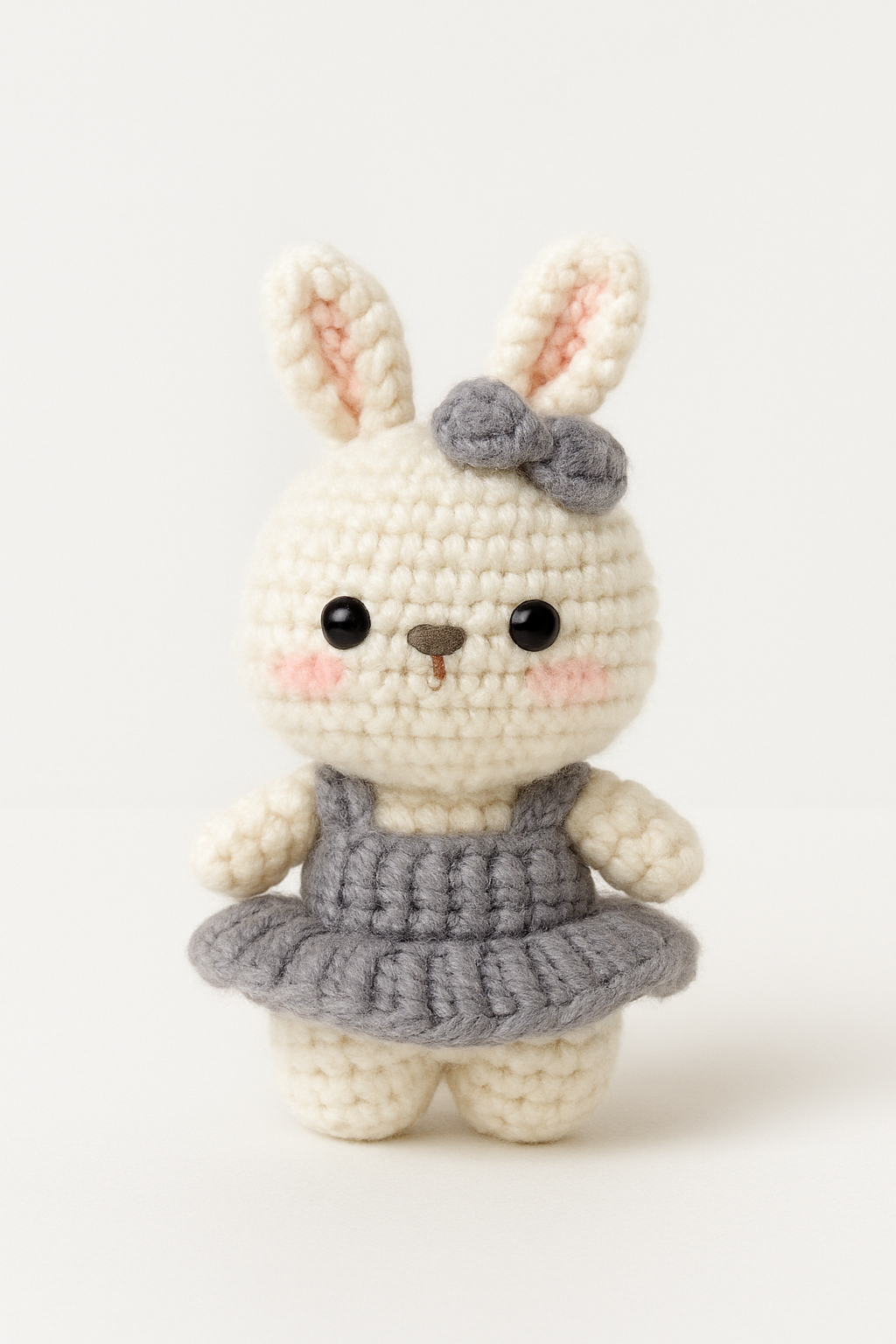 Crochet Pearl Earring Rabbit Keychain