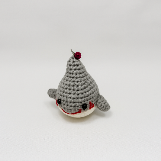 Crochet Shark Keychain