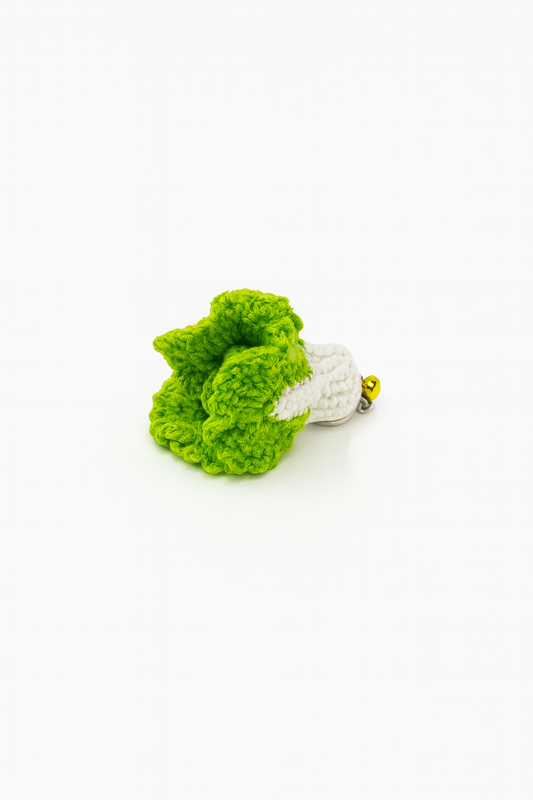 Crochet Lettuce Keychain