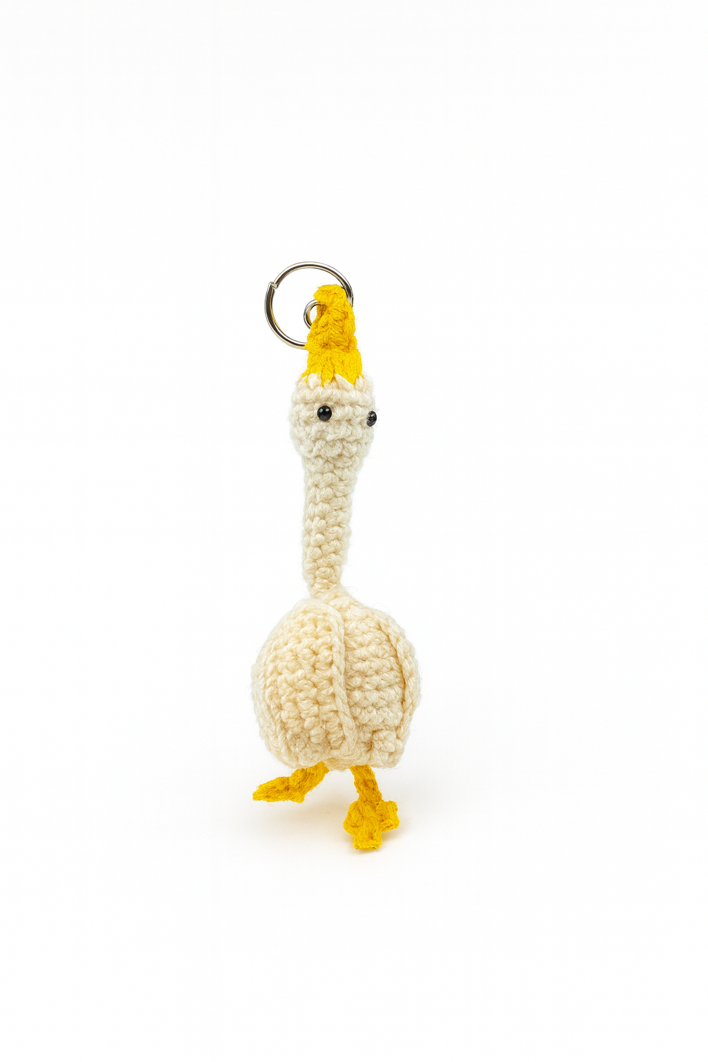 Crochet Goose Keychain
