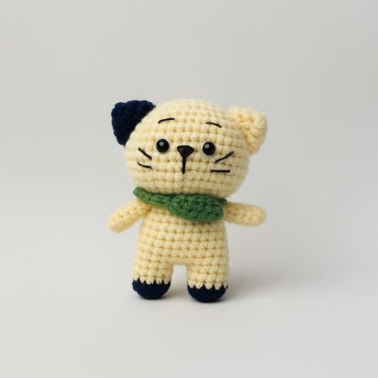 Crochet Cat with Bag Plushie