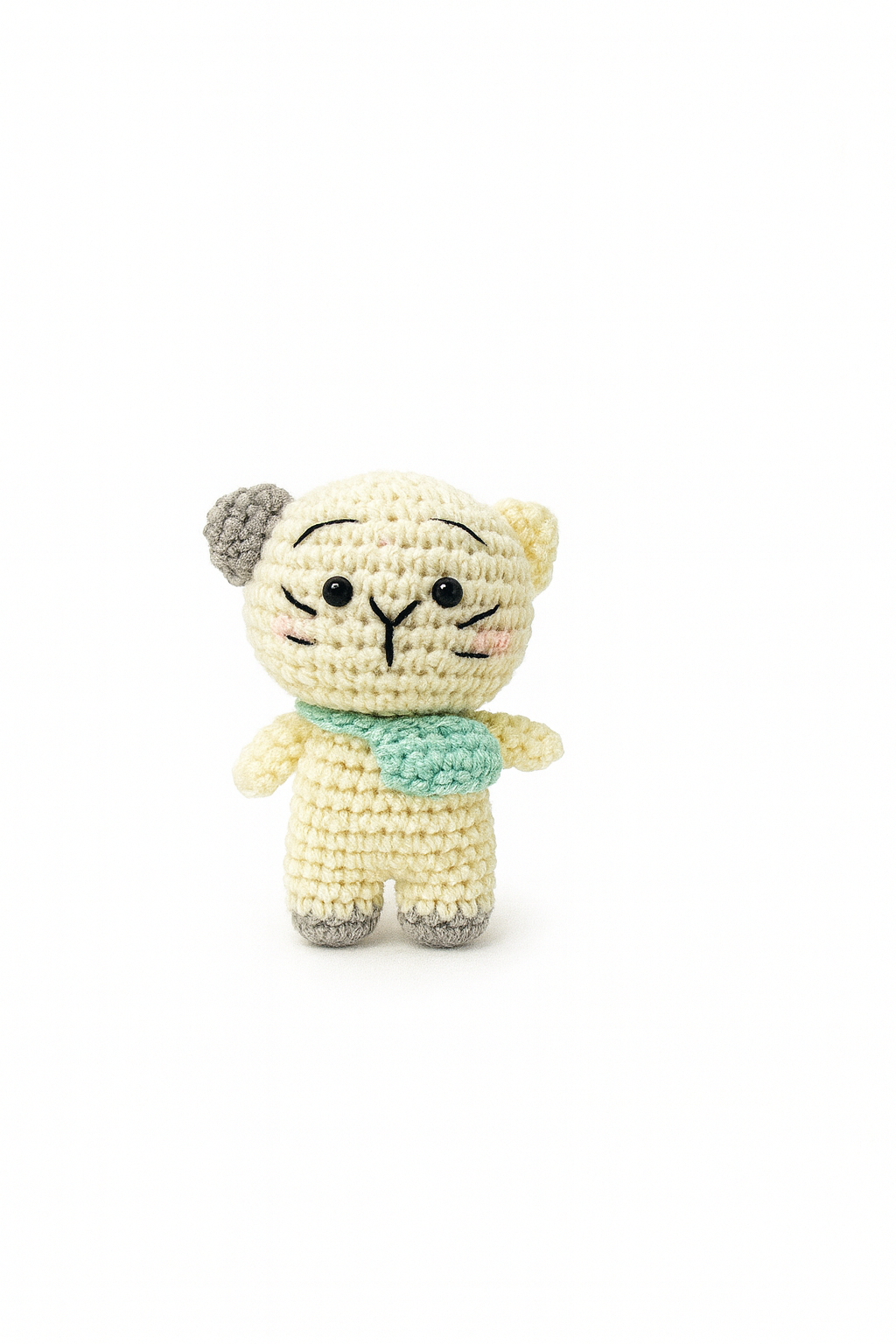 Crochet Cat with Bag Plushie