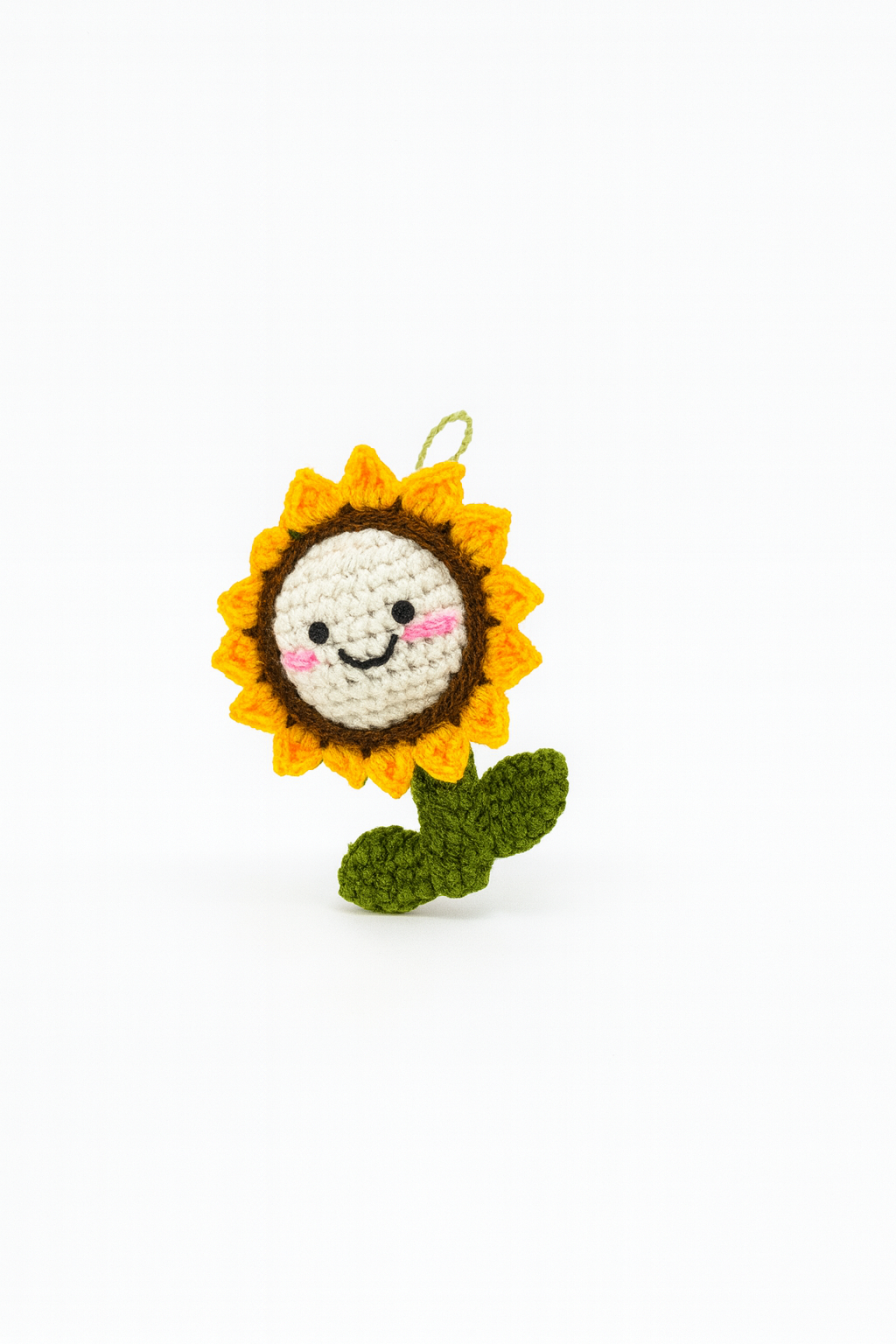 Crochet Sunflower Keychain